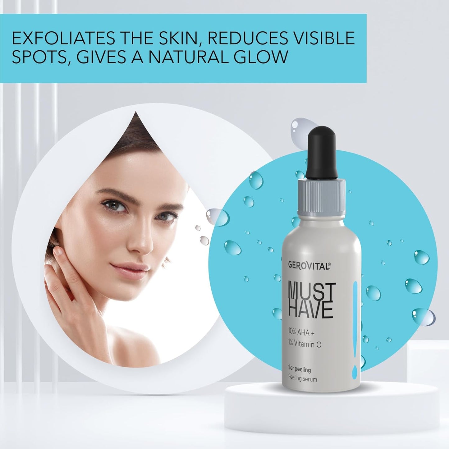 Gerovital Peeling Serum with 10% AHA