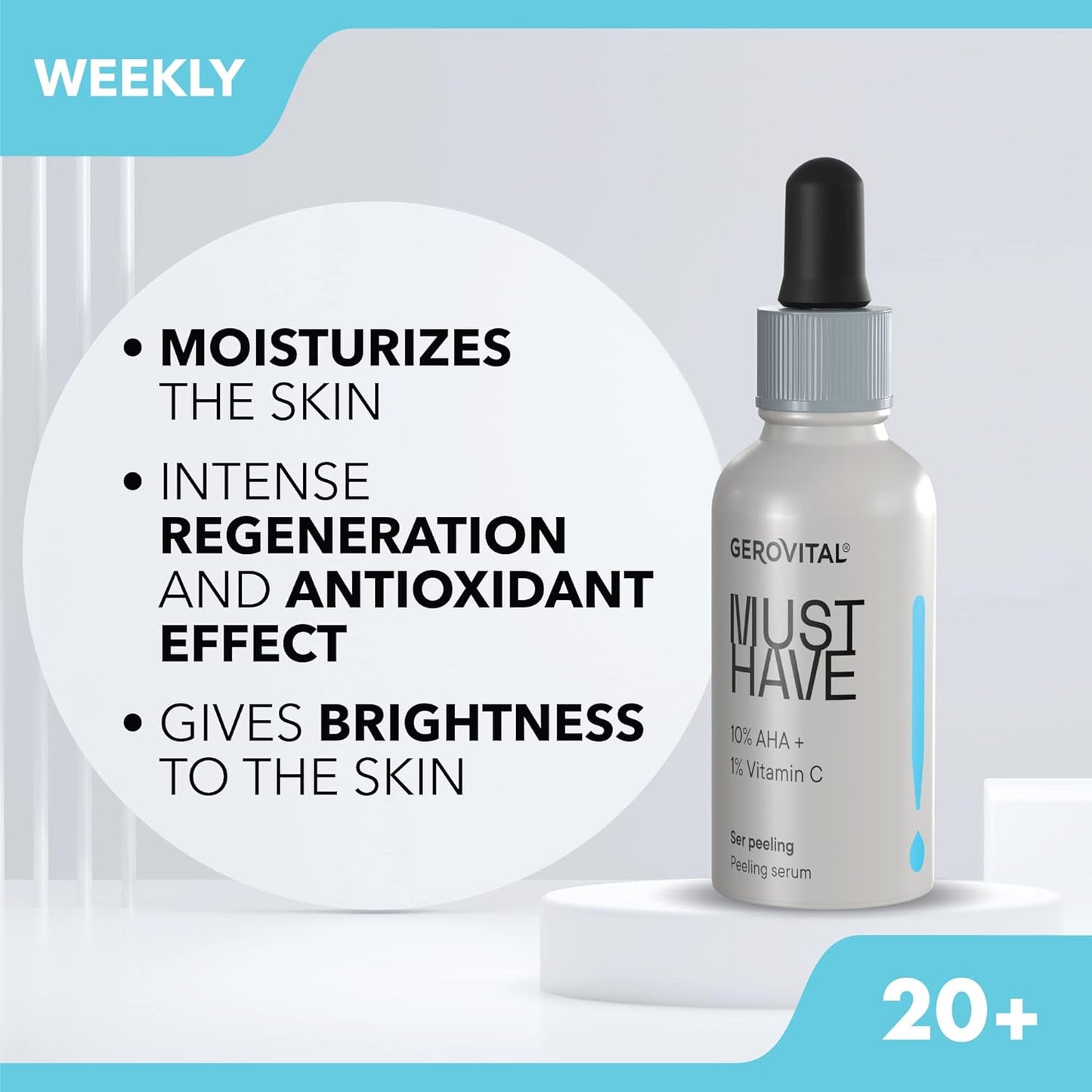 Gerovital Peeling Serum with 10% AHA